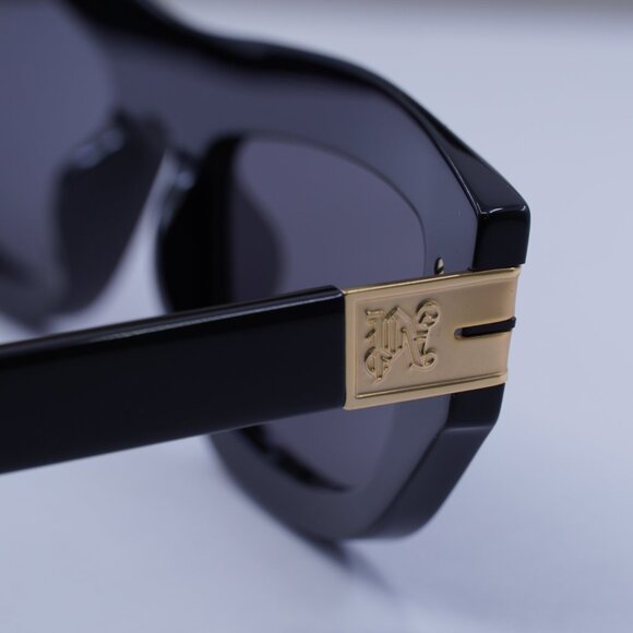 Palm Angels PERI10E CLAIRE 1007 Cat Eye Sunglasses - Black/Dark Grey - Picture 8 of 9